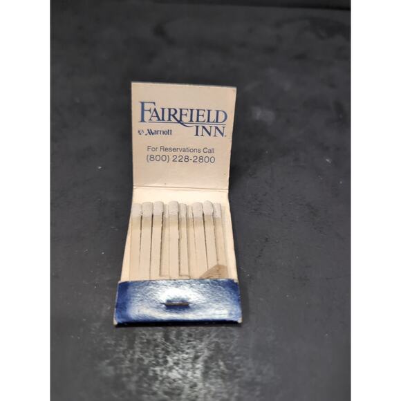 Fairfield Inn Hotel Matches,‎ Vintage Matchbook Collectible Marriott Advertising - Picture 3 of 3